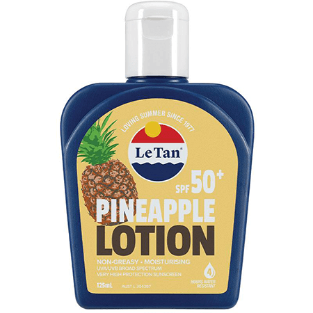 Le Tan , le tan lotion review, Le Tan  Pineapple Sunscreen, Le Tan  Pineapple Sunscreen review, le tan products, le tan products australia,Le Tan  Pineapple Sunscreen spf50+